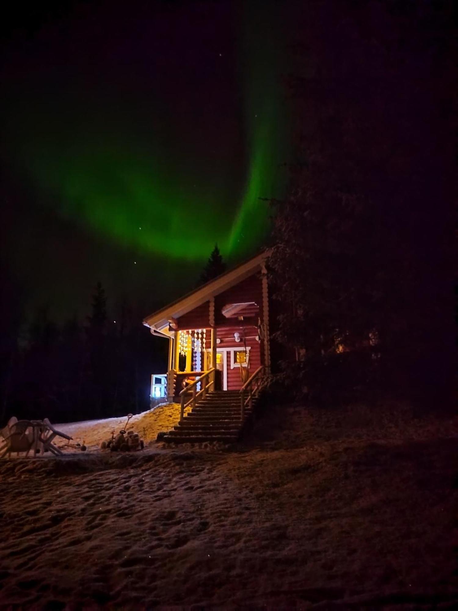 Lapin Villa Hiisi Joen Rannalla Ranua Exteriör bild