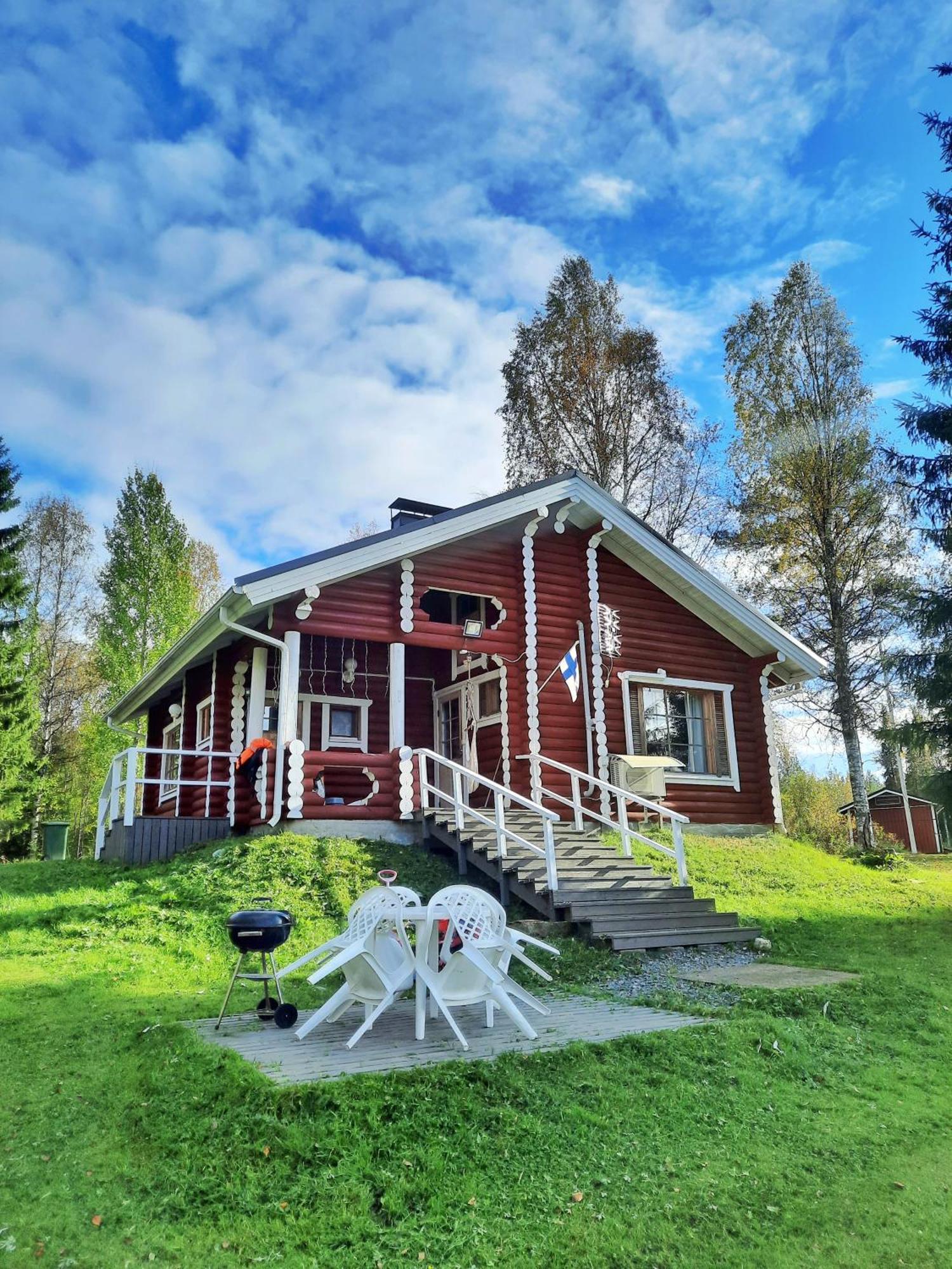 Lapin Villa Hiisi Joen Rannalla Ranua Exteriör bild