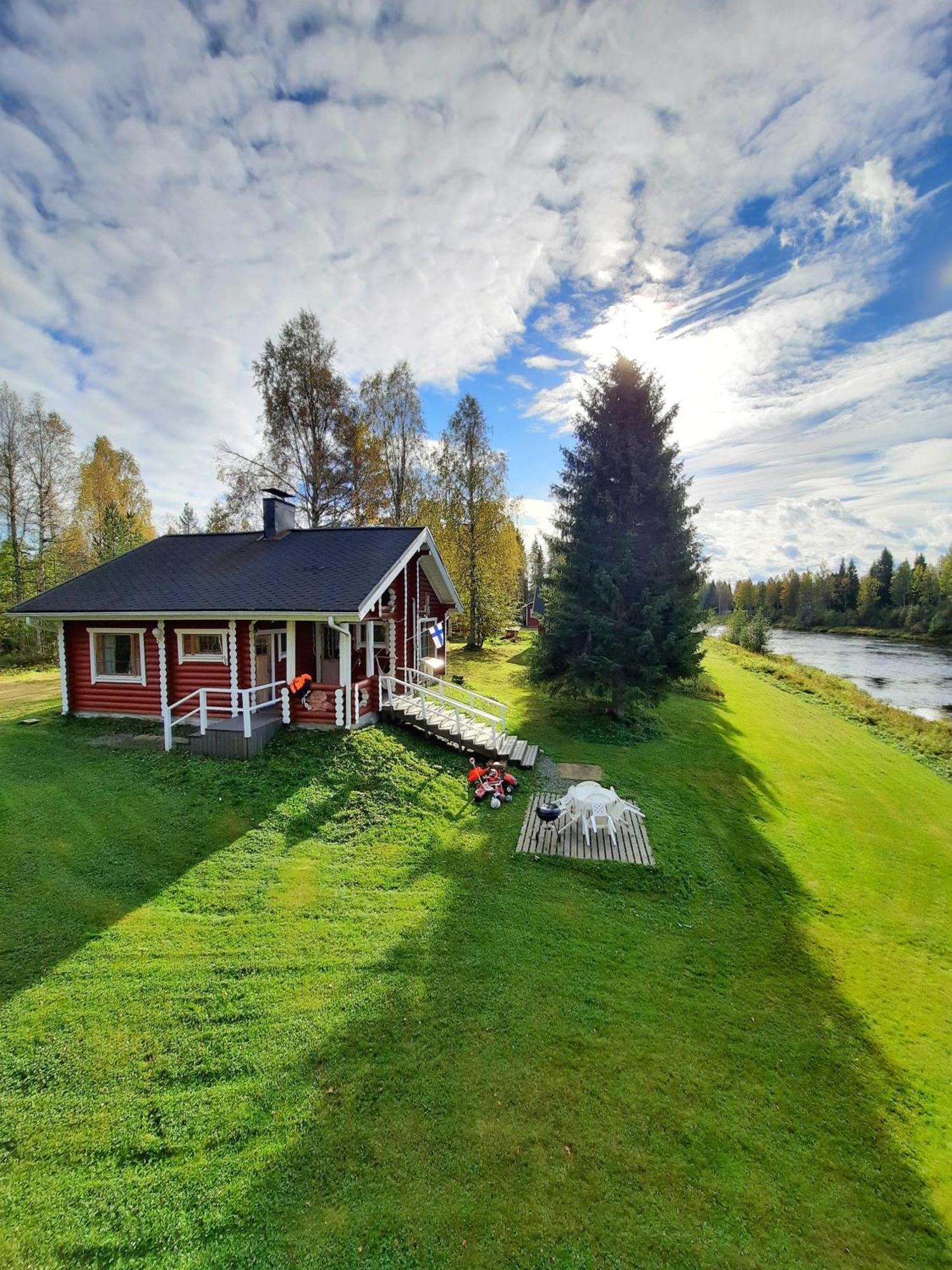 Lapin Villa Hiisi Joen Rannalla Ranua Exteriör bild