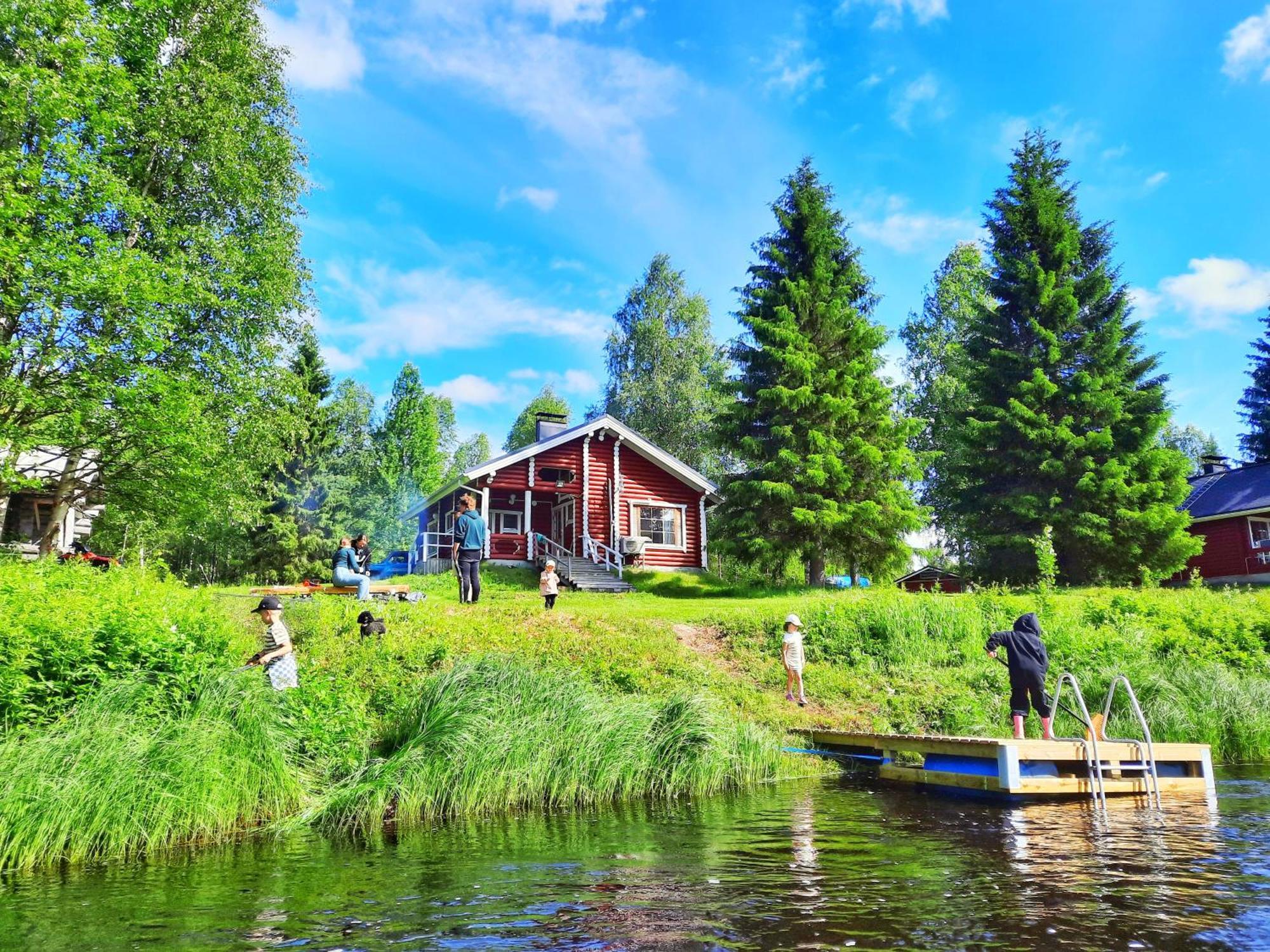 Lapin Villa Hiisi Joen Rannalla Ranua Exteriör bild