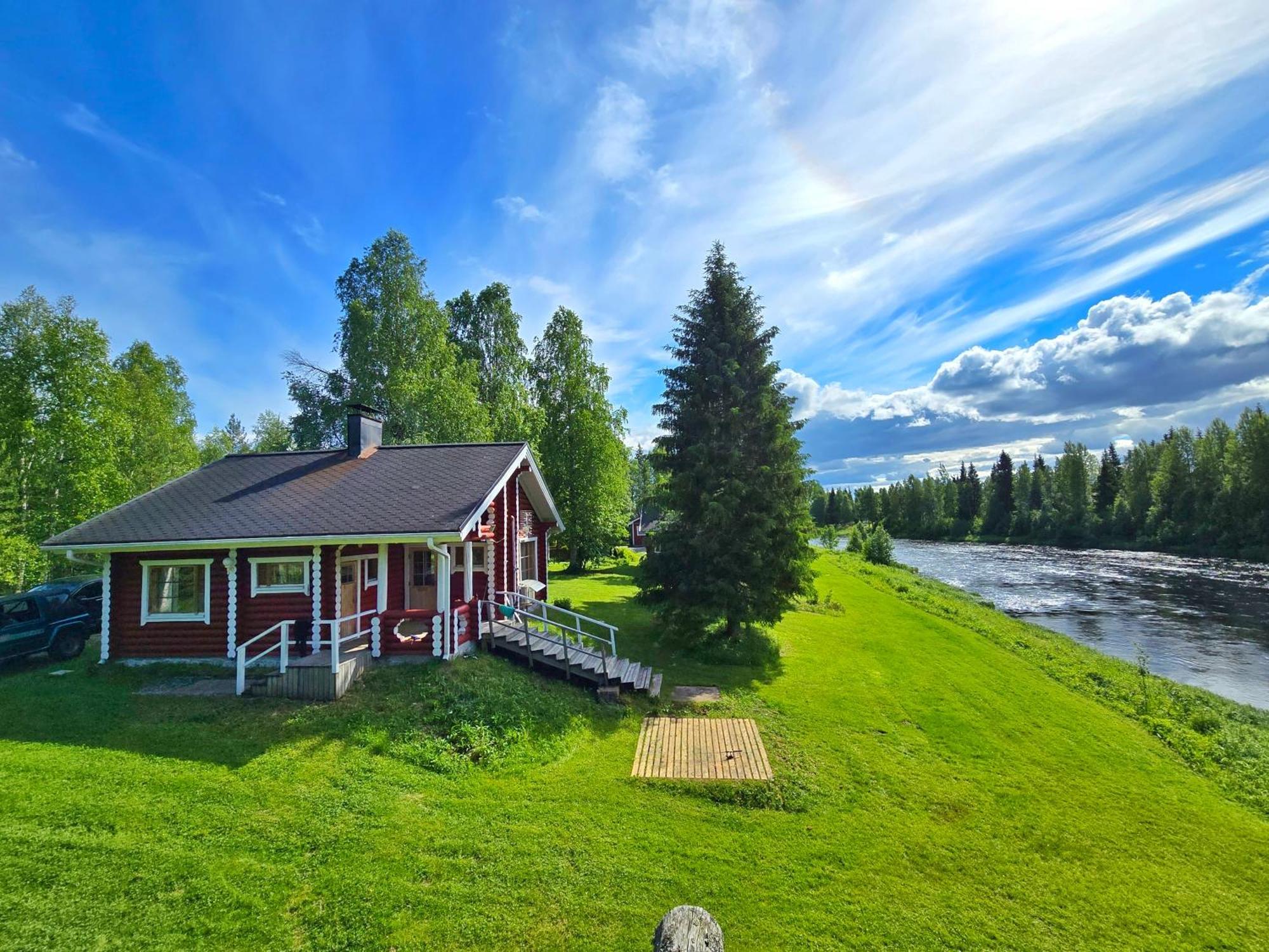 Lapin Villa Hiisi Joen Rannalla Ranua Exteriör bild