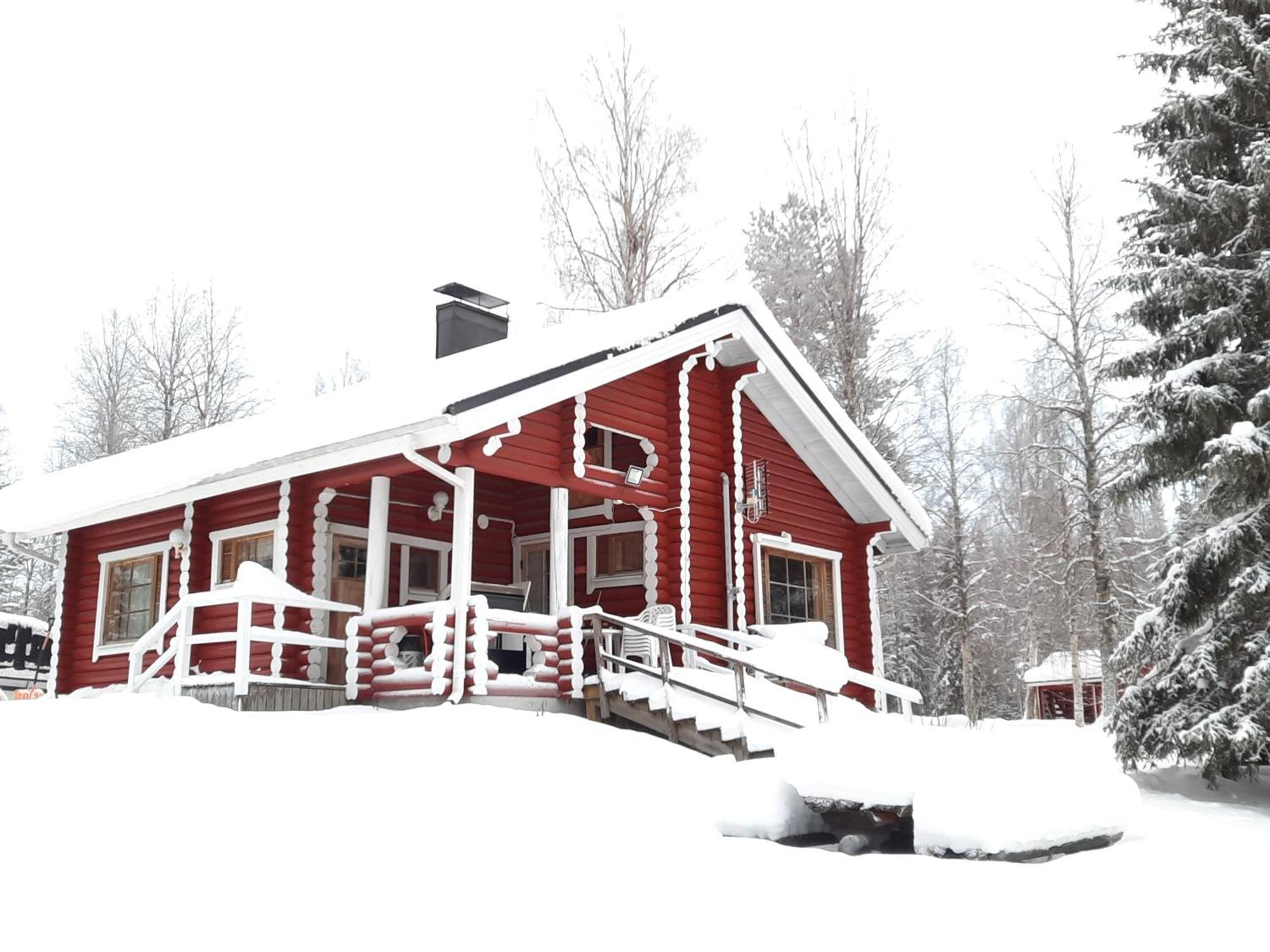 Lapin Villa Hiisi Joen Rannalla Ranua Exteriör bild