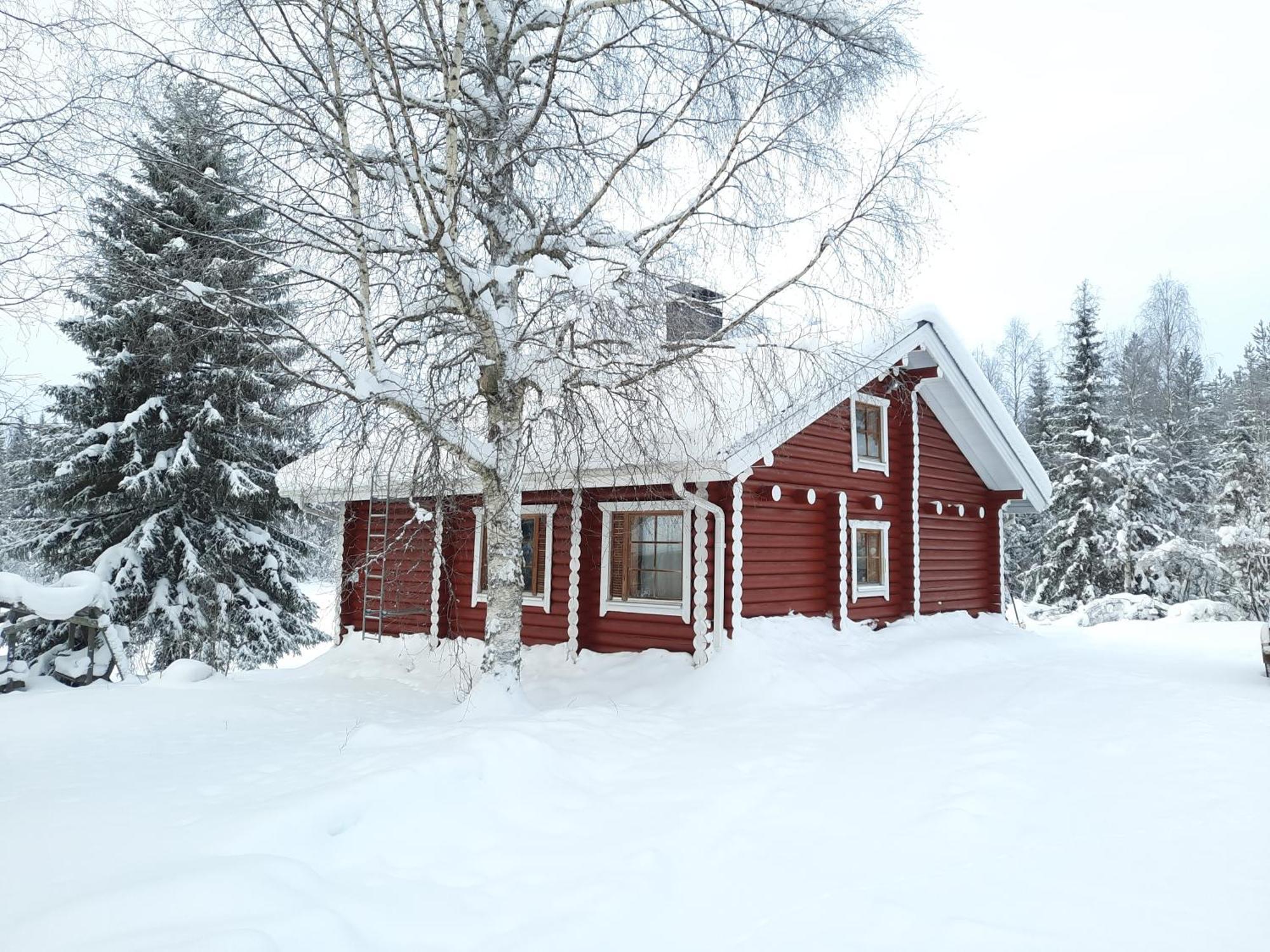 Lapin Villa Hiisi Joen Rannalla Ranua Exteriör bild