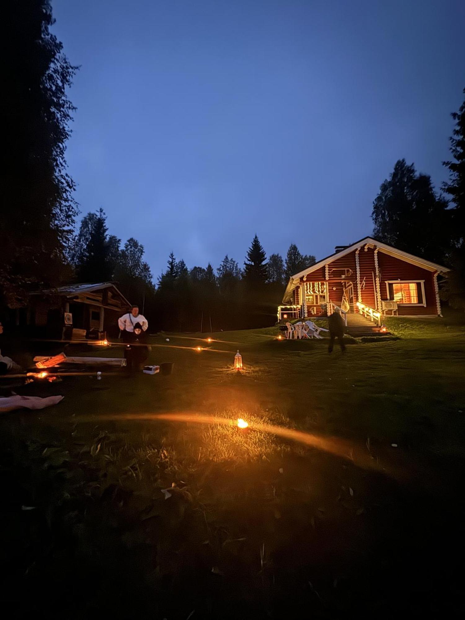 Lapin Villa Hiisi Joen Rannalla Ranua Exteriör bild