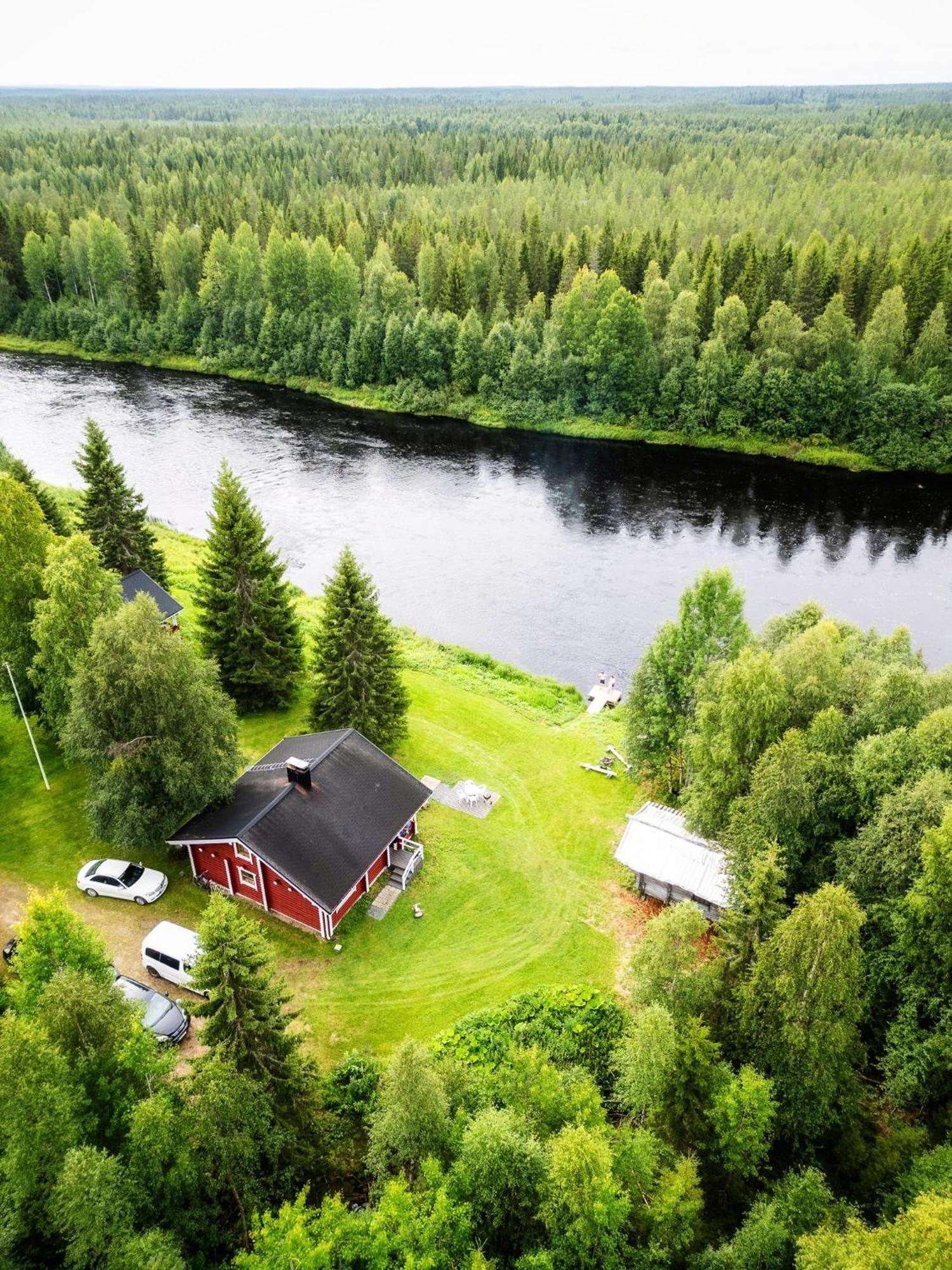 Lapin Villa Hiisi Joen Rannalla Ranua Exteriör bild